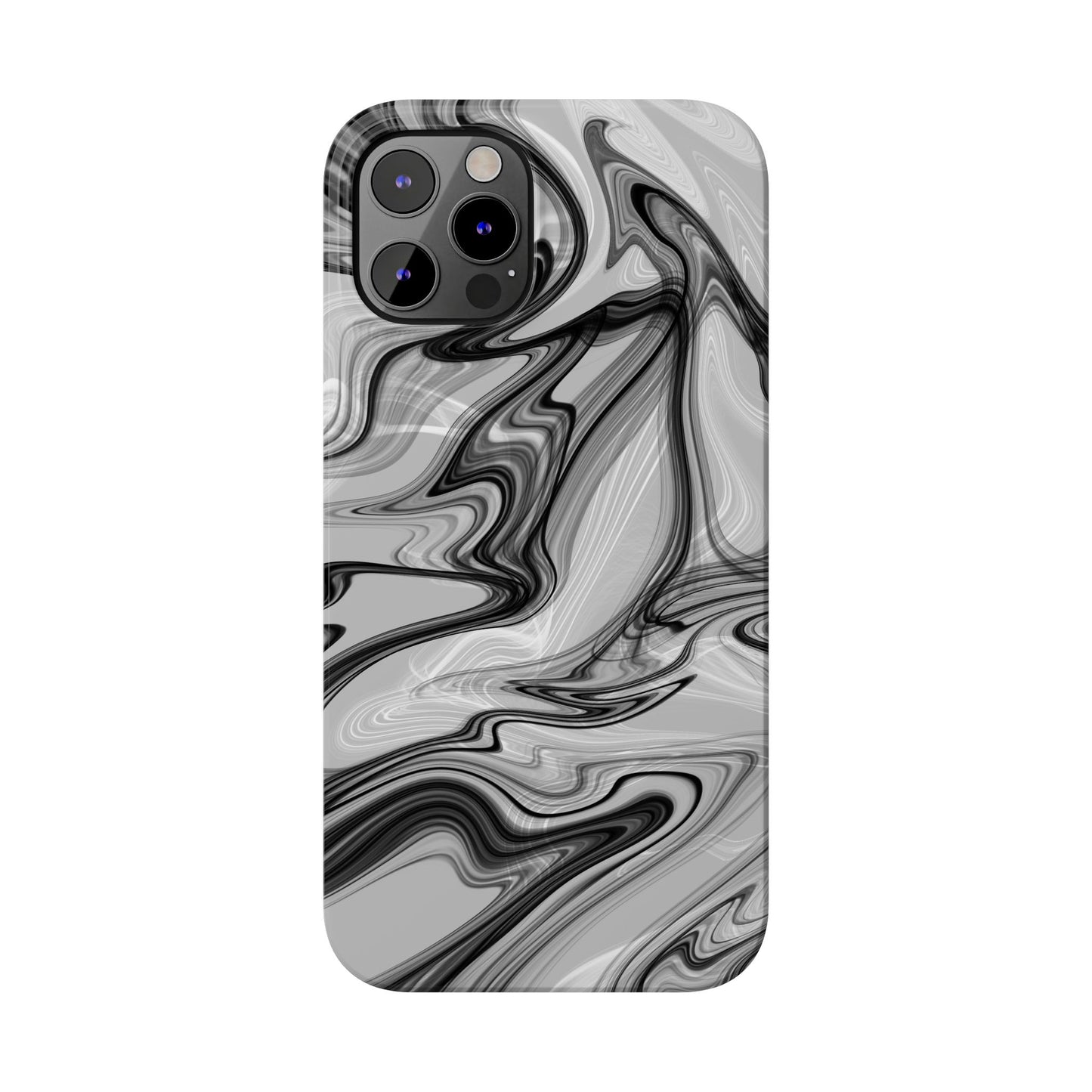 Stylish Black and Gray Abstract Slim Phone Case