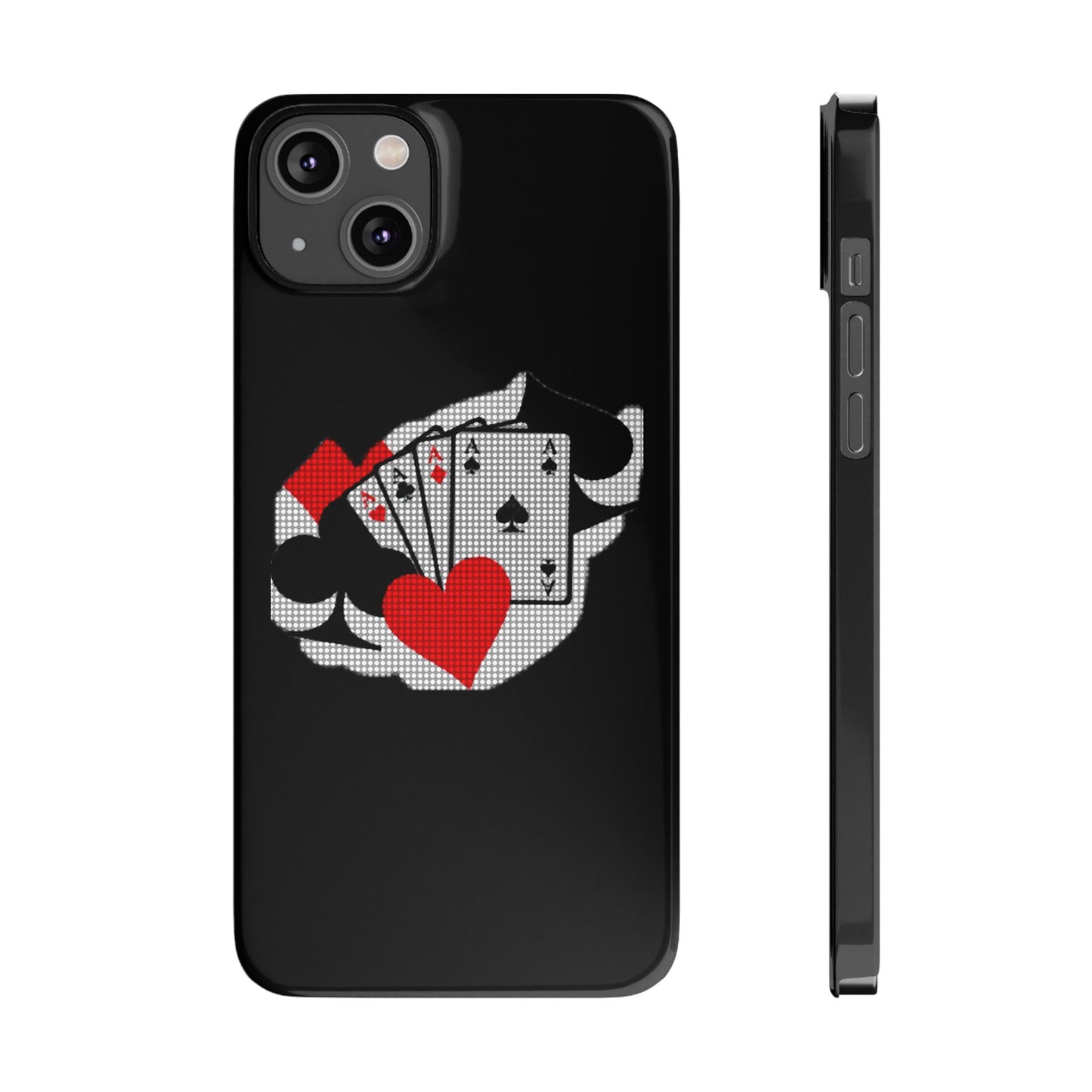 Stylish Slim Phone Case with Poker Design - Perfect for Gamers and Card Enthusiasts