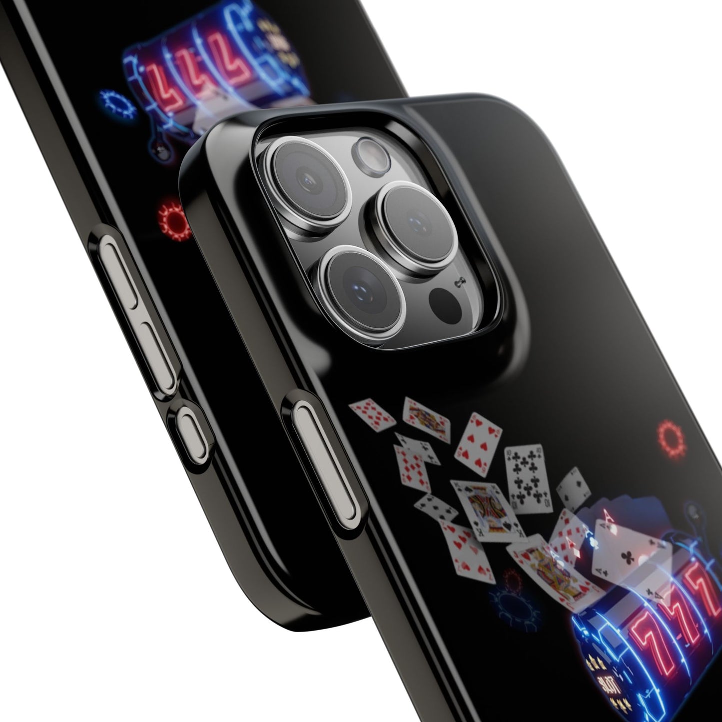 Lucky 777 Slim Phone Case - Casino Vibe, Perfect for Gamblers and Card Players