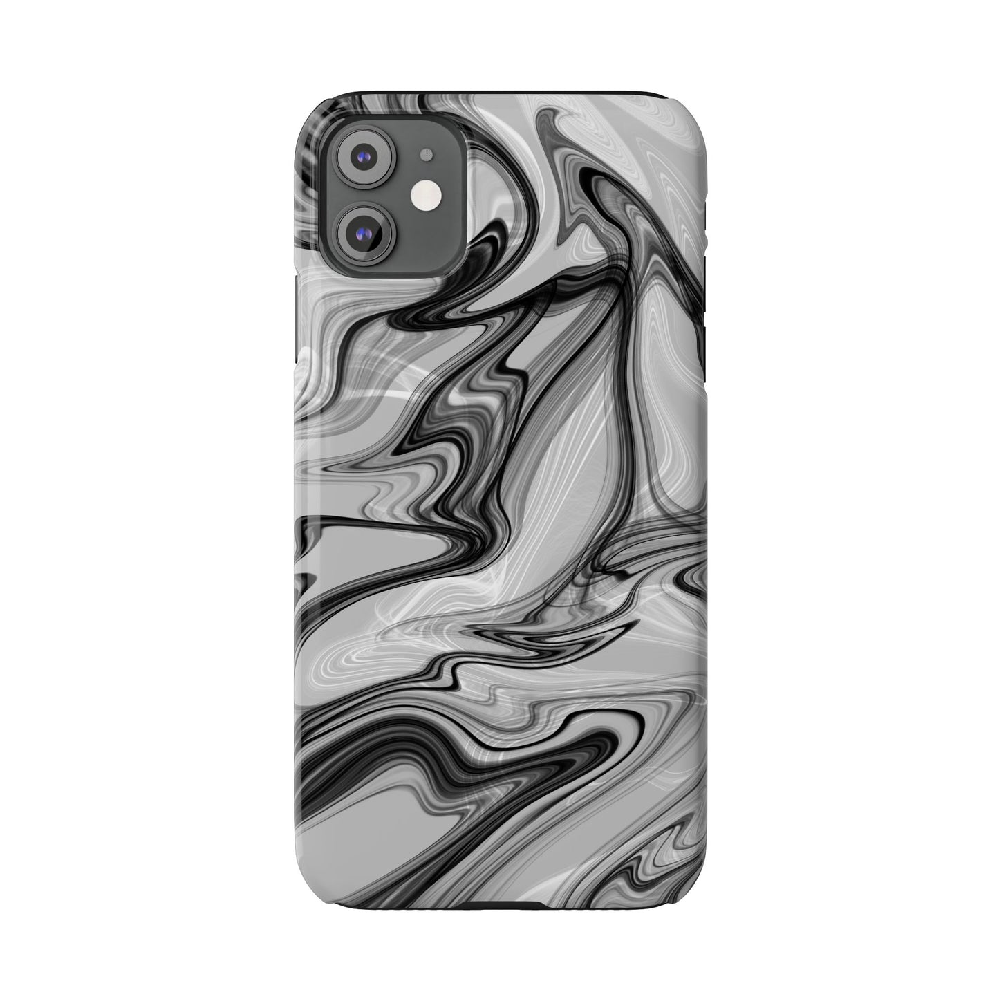 Stylish Black and Gray Abstract Slim Phone Case