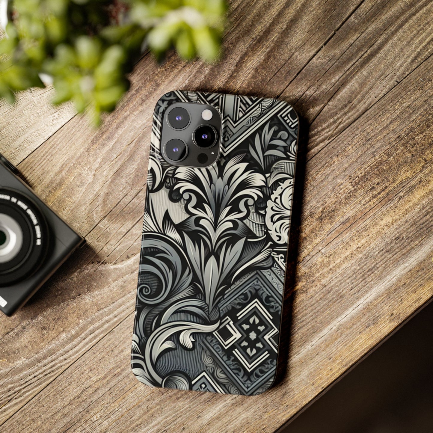 Elegant Floral Slim Phone Case - Stylish Protection for Modern Aesthetics