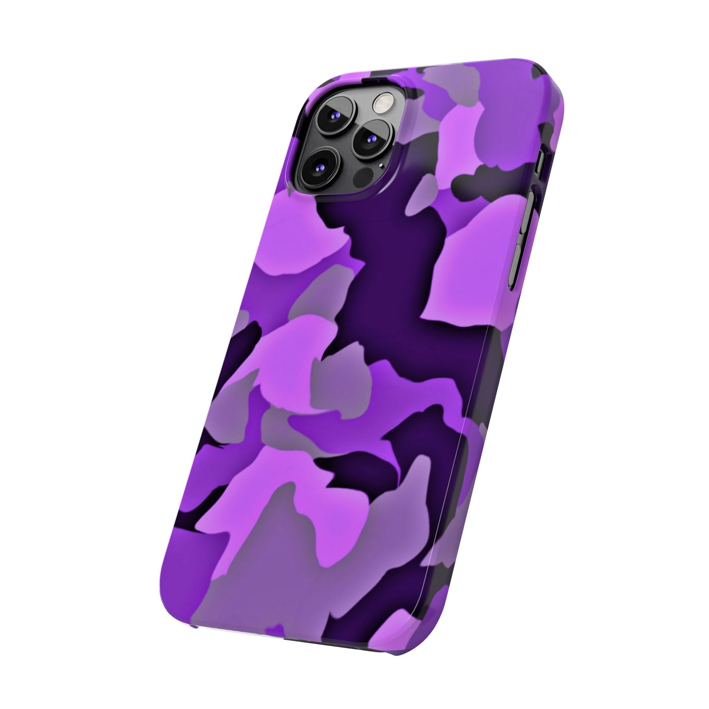 Colorful Purple Abstract Slim Phone Case - Stylish Mobile Accessory for Trendsetters