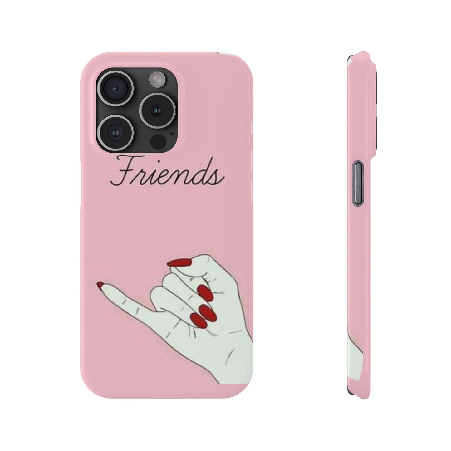 Stylish Slim Phone Case - 'Friends' Design - Perfect Gift for Besties