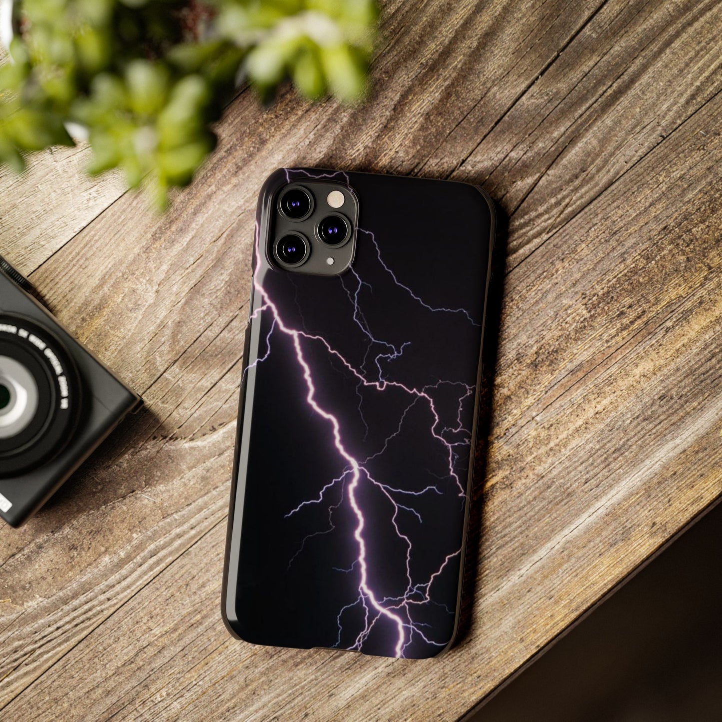 Lightning Bolt Slim Phone Case - Edgy, Stylish Protection for Your Device