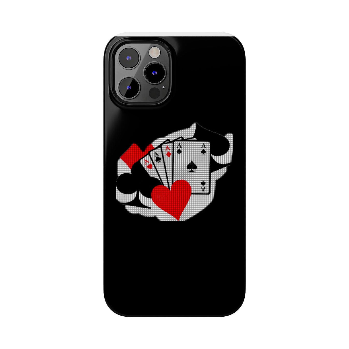 Stylish Slim Phone Case with Poker Design - Perfect for Gamers and Card Enthusiasts