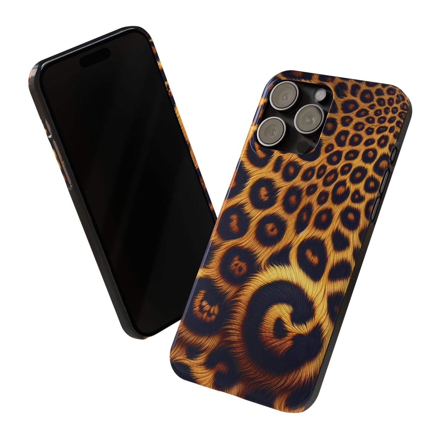 "New" Leopard Print Slim Phone Case - Trendy Animal Design