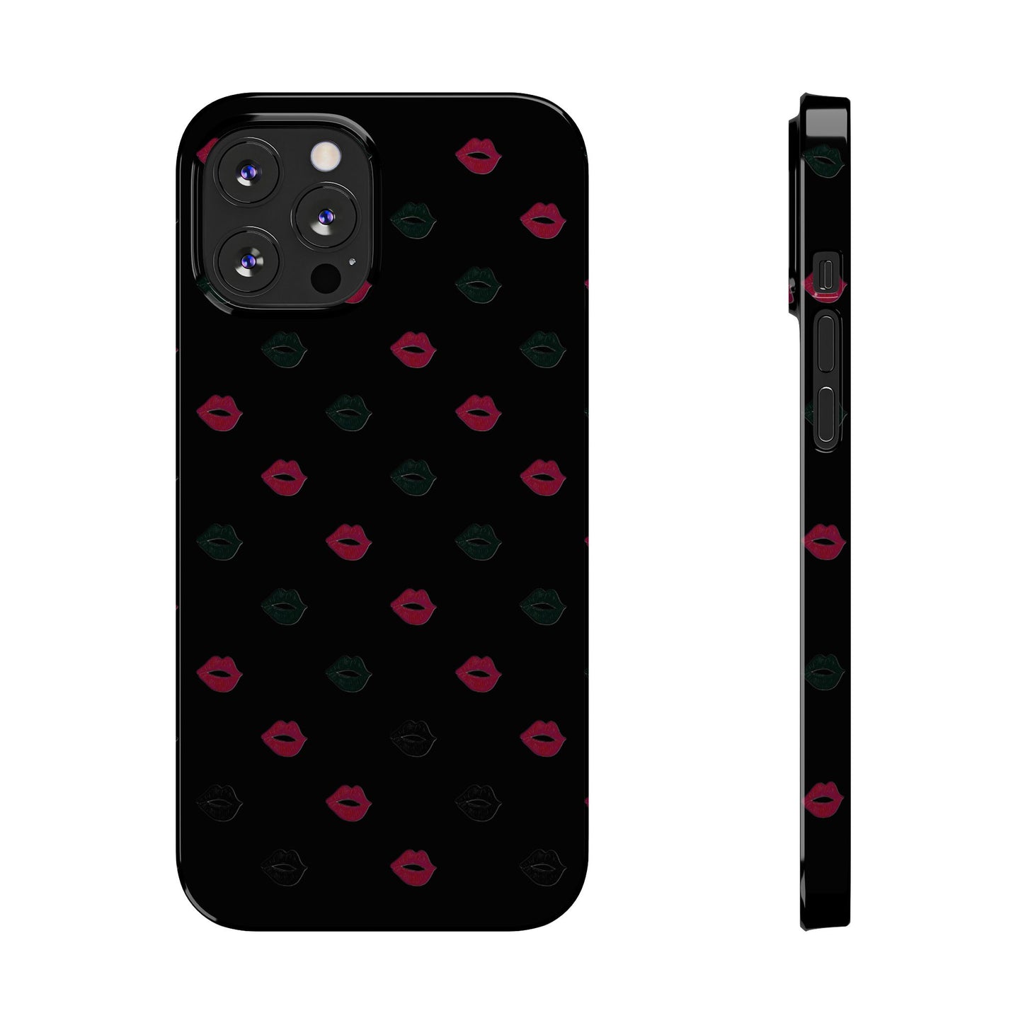 Chic Lip Pattern Slim Phone Case - Stylish Protection for Trendsetters