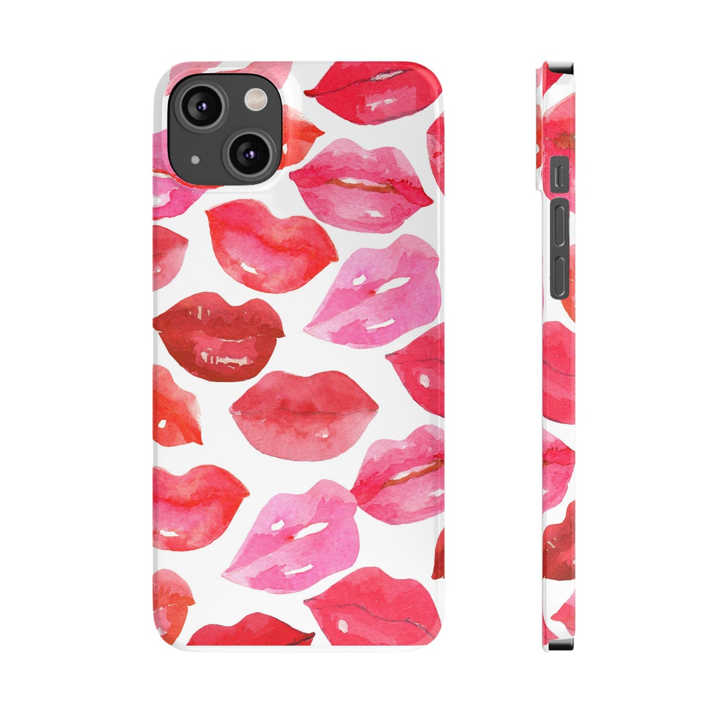 Romantic Kiss Lip Design Slim Phone Case - Perfect Gift for Valentine's Day