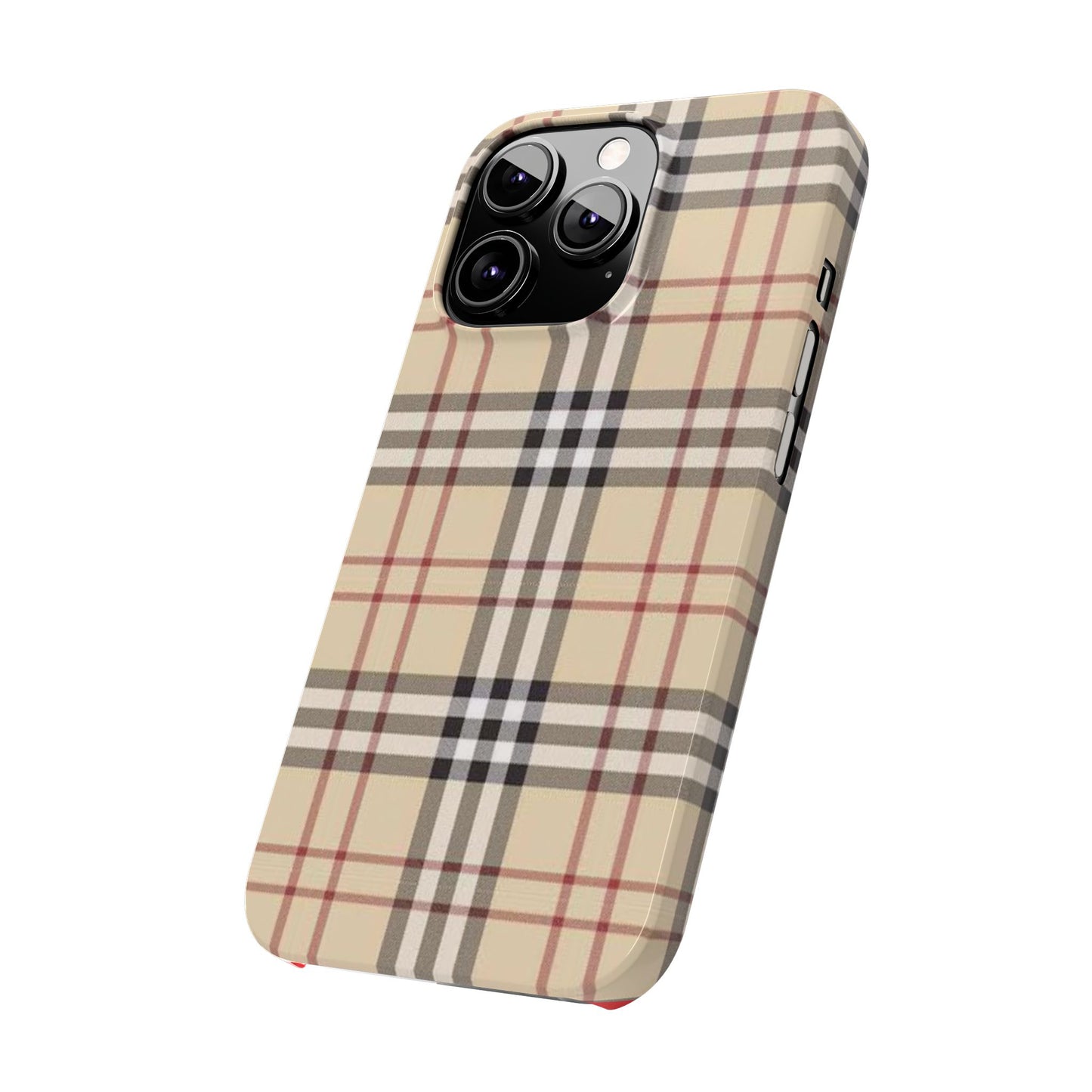 Classic Plaid Slim Phone Case - Stylish and Durable Protective Cover