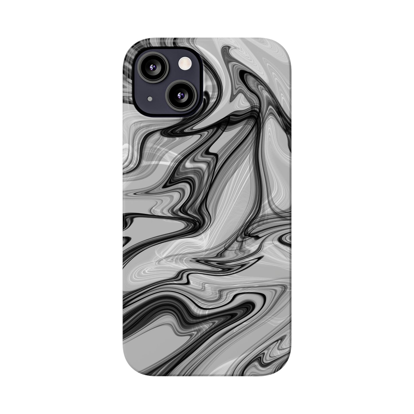 Stylish Black and Gray Abstract Slim Phone Case