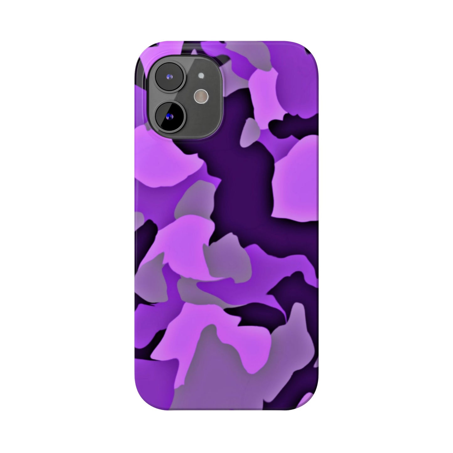 Colorful Purple Abstract Slim Phone Case - Stylish Mobile Accessory for Trendsetters