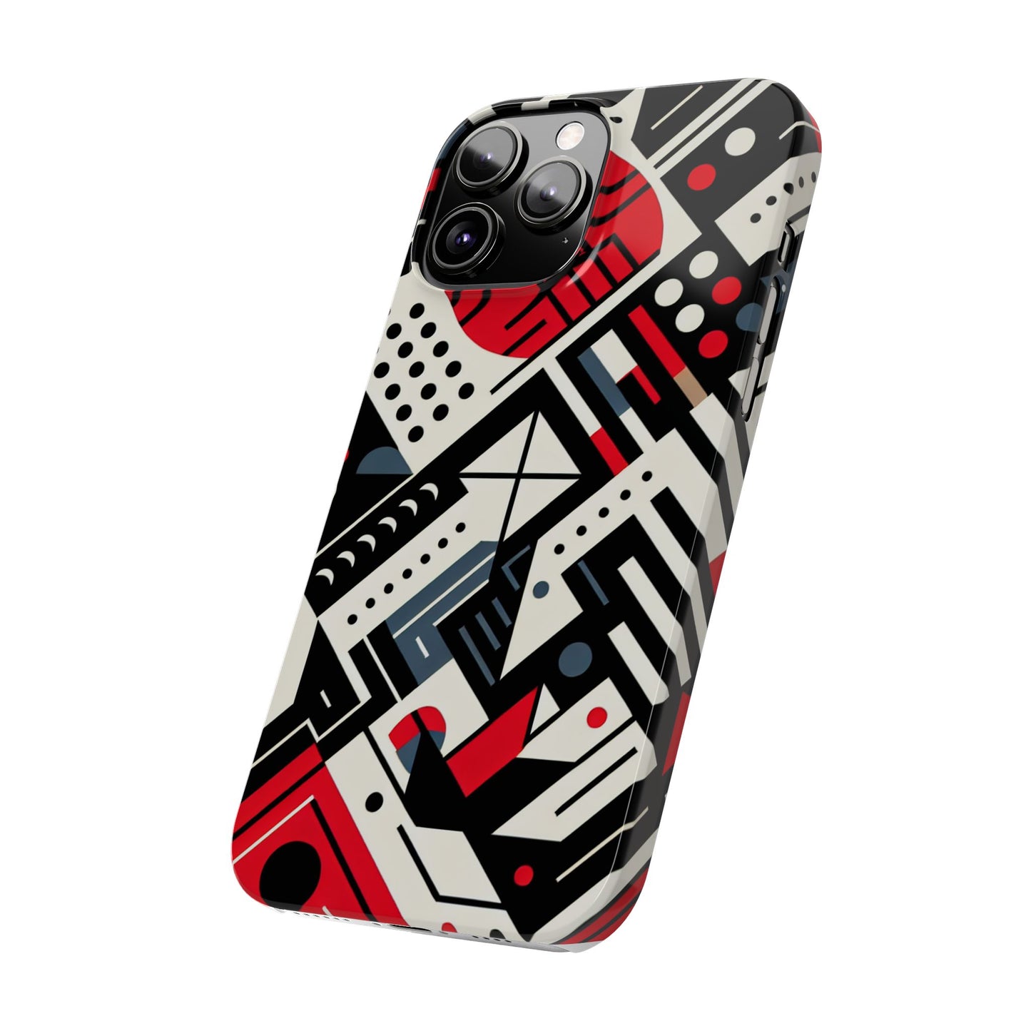 Geometric Abstract Slim Phone Case - Modern Design for Trendsetters