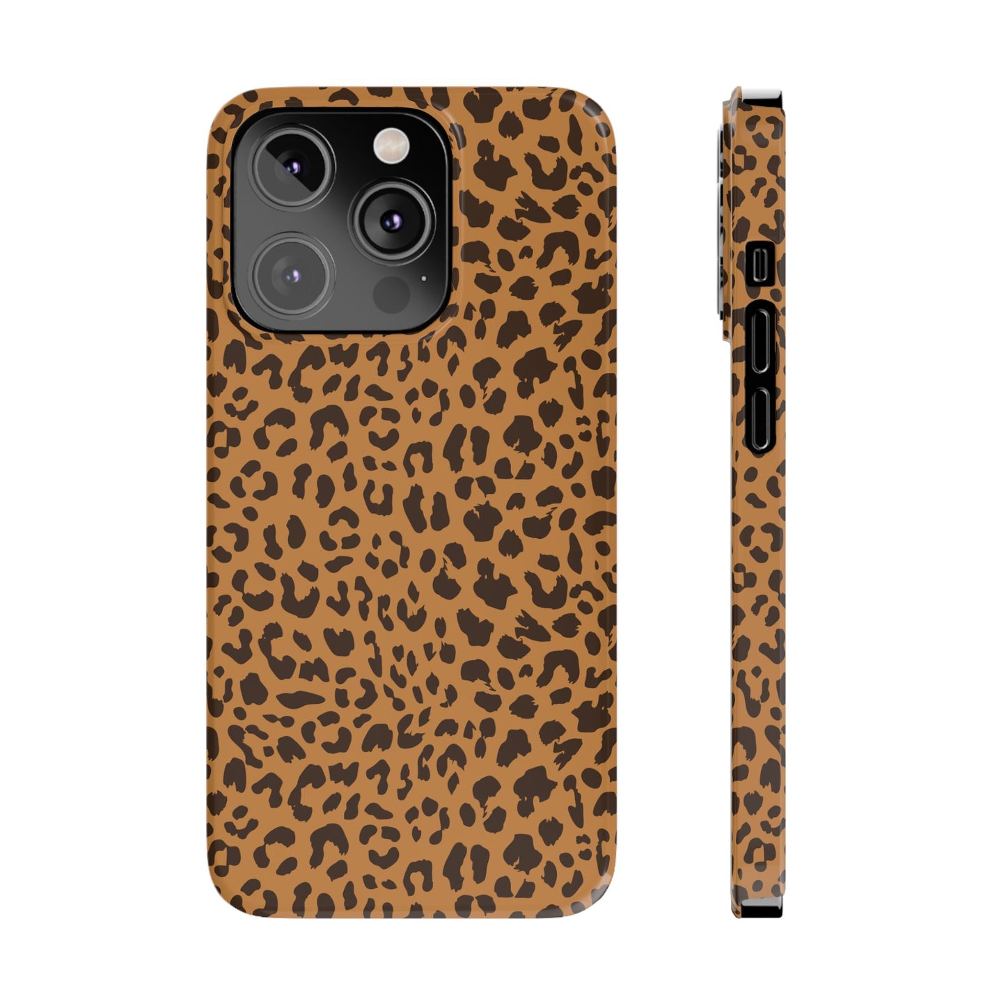 Sleek Leopard Print Slim Phone Case - Stylish & Durable Protection