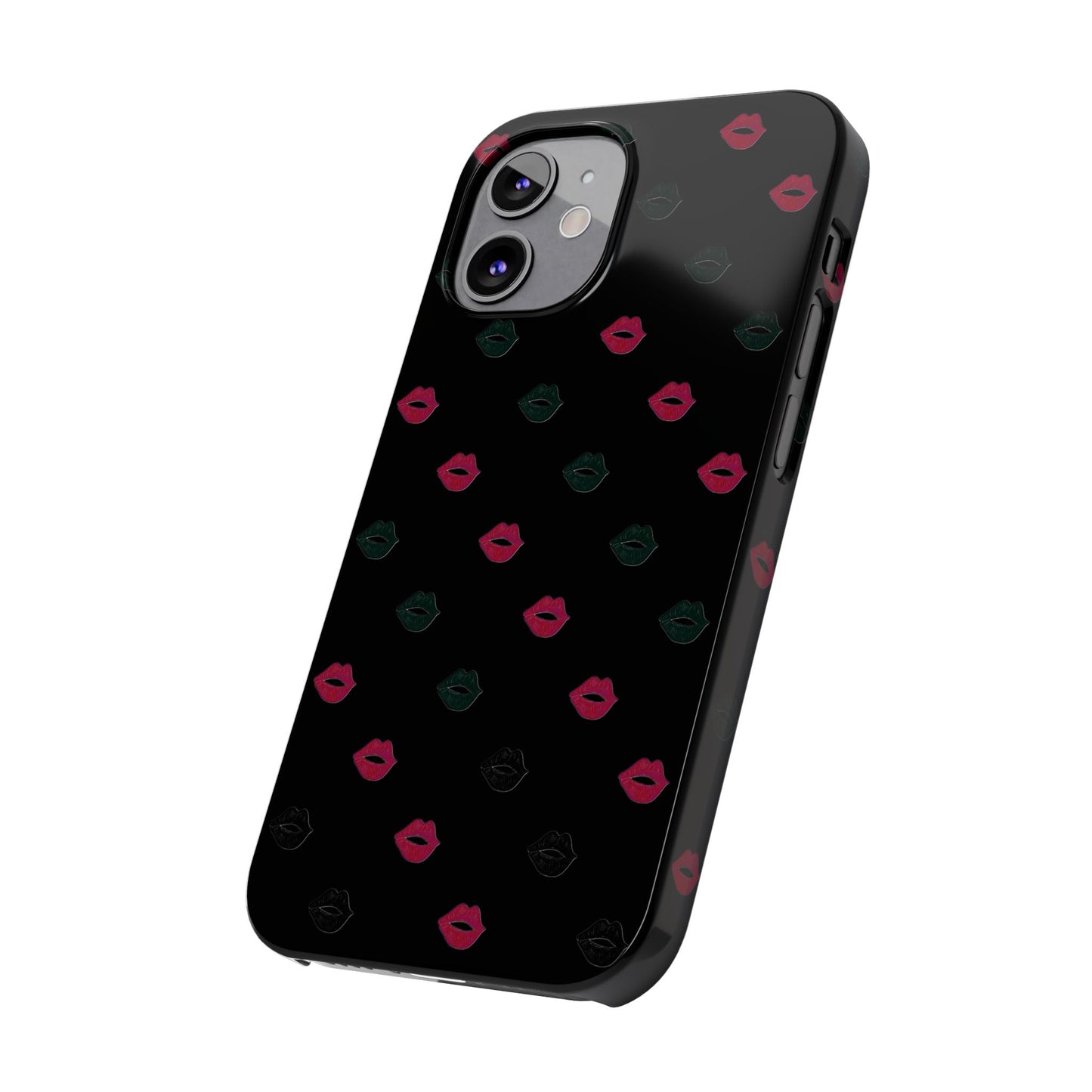 Chic Lip Pattern Slim Phone Case - Stylish Protection for Trendsetters