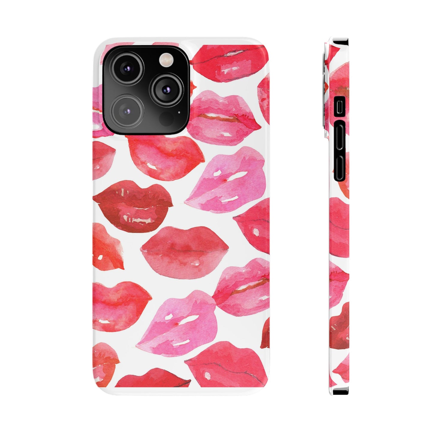 Romantic Kiss Lip Design Slim Phone Case - Perfect Gift for Valentine's Day