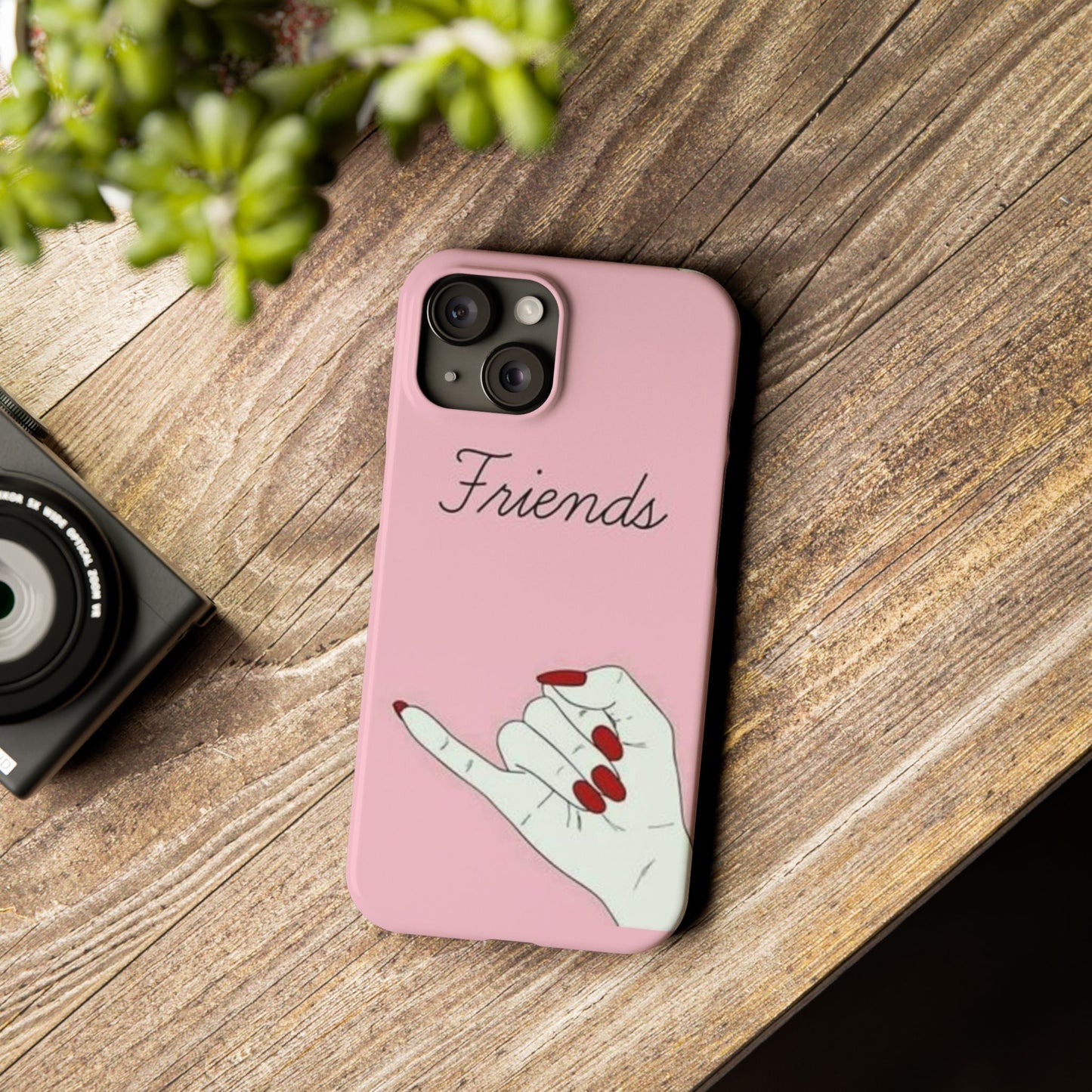 Stylish Slim Phone Case - 'Friends' Design - Perfect Gift for Besties