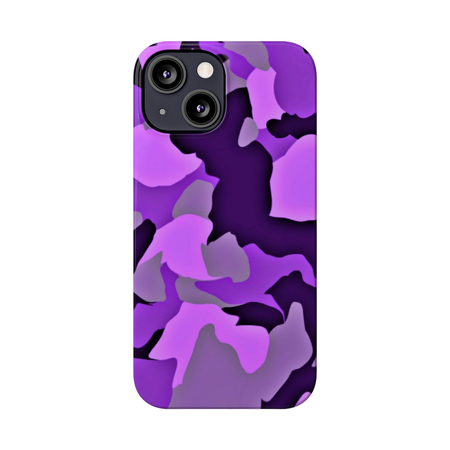 Colorful Purple Abstract Slim Phone Case - Stylish Mobile Accessory for Trendsetters