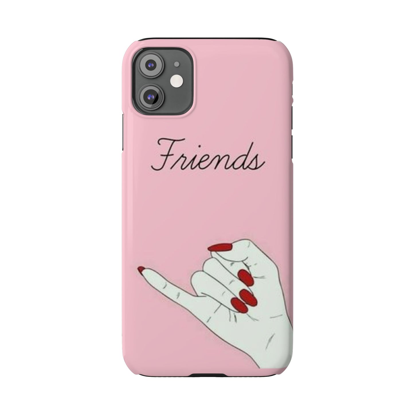 Stylish Slim Phone Case - 'Friends' Design - Perfect Gift for Besties