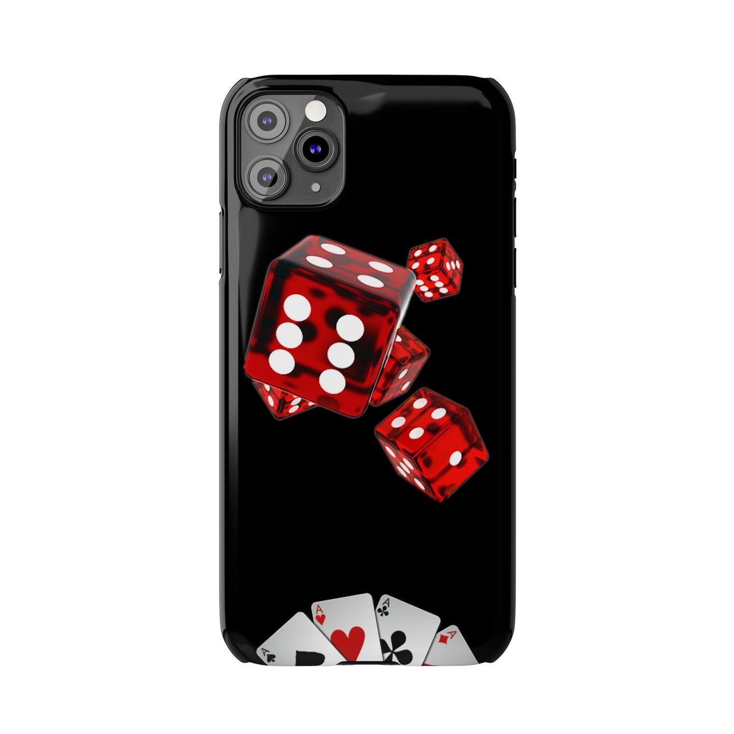 Sleek Casino Dice Slim Phone Case – Perfect for Gamblers and Poker Enthusiasts