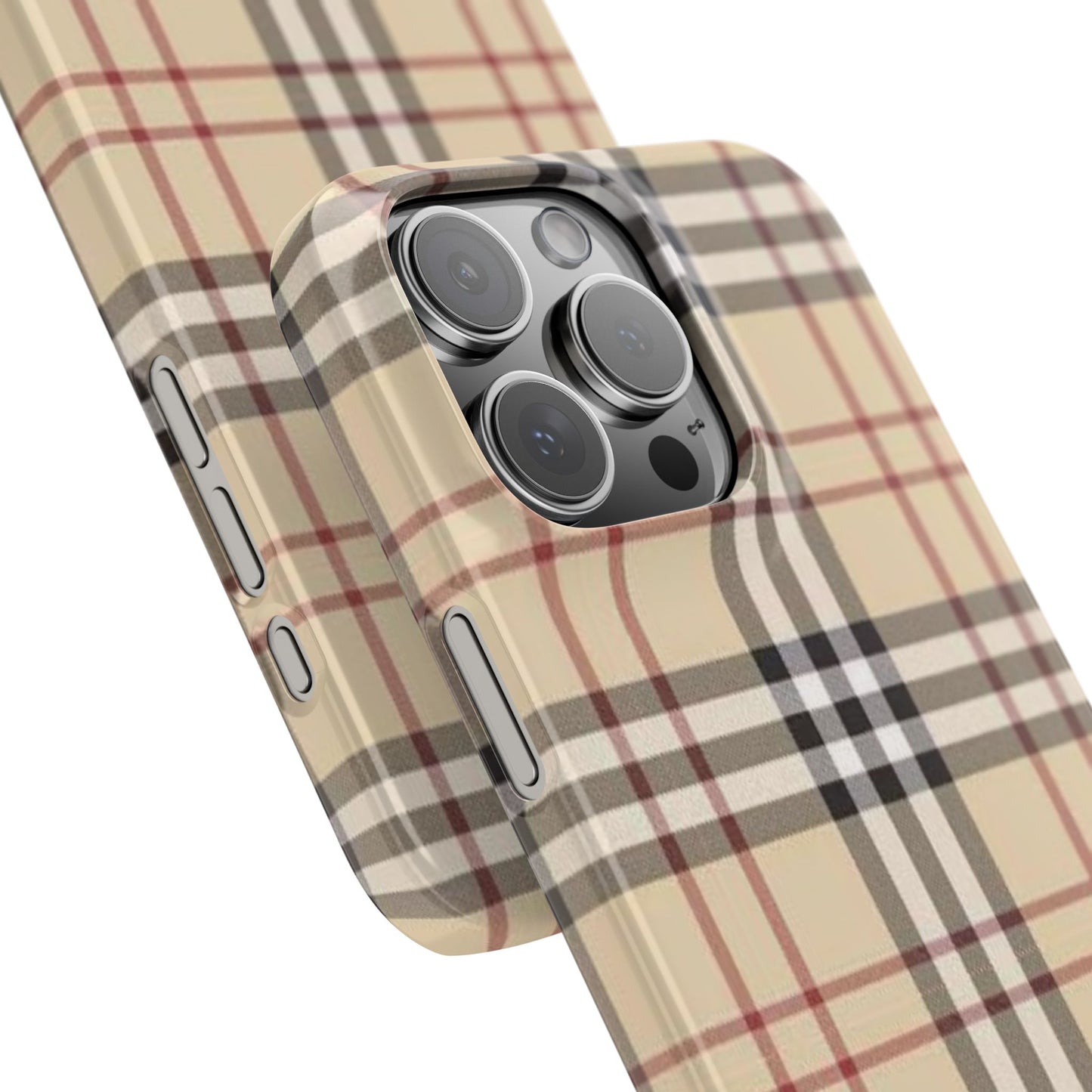 Classic Plaid Slim Phone Case - Stylish and Durable Protective Cover