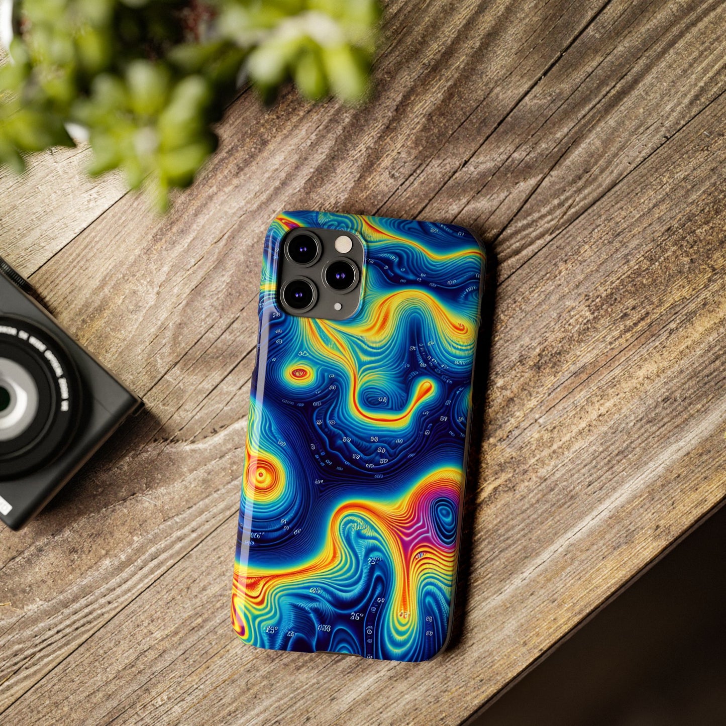 Thermal islands Phone Case - Colorful Geometric Design for Art Lovers