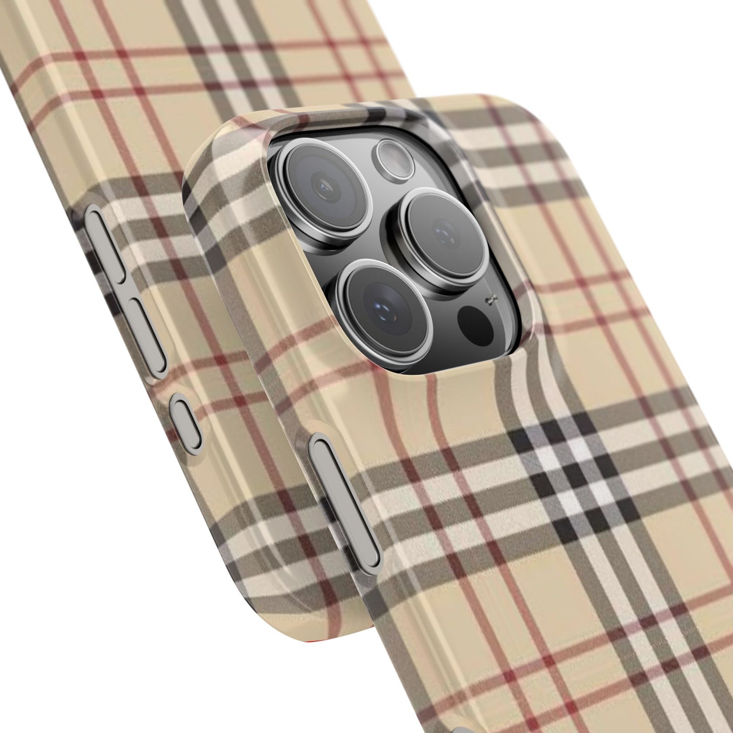 Classic Plaid Slim Phone Case - Stylish and Durable Protective Cover