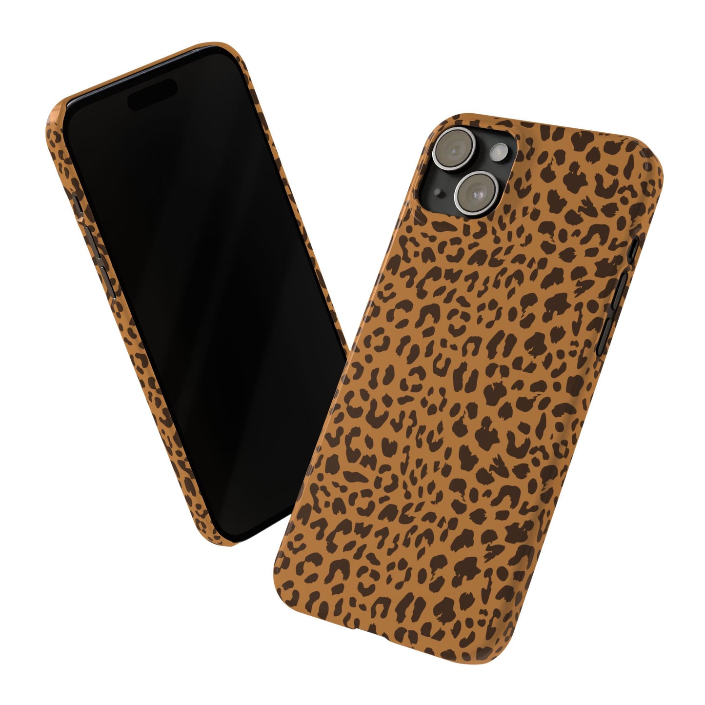 Sleek Leopard Print Slim Phone Case - Stylish & Durable Protection