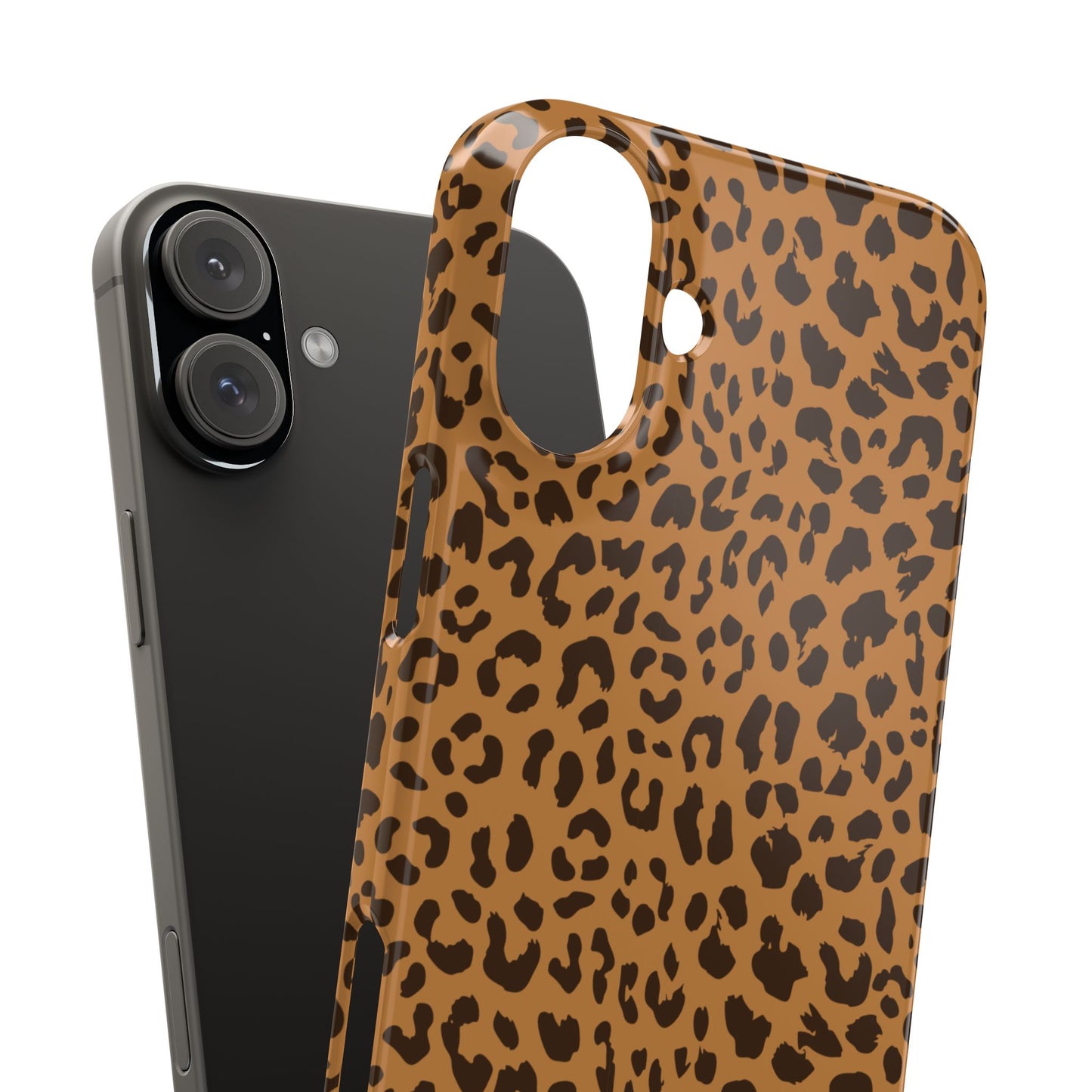 Sleek Leopard Print Slim Phone Case - Stylish & Durable Protection