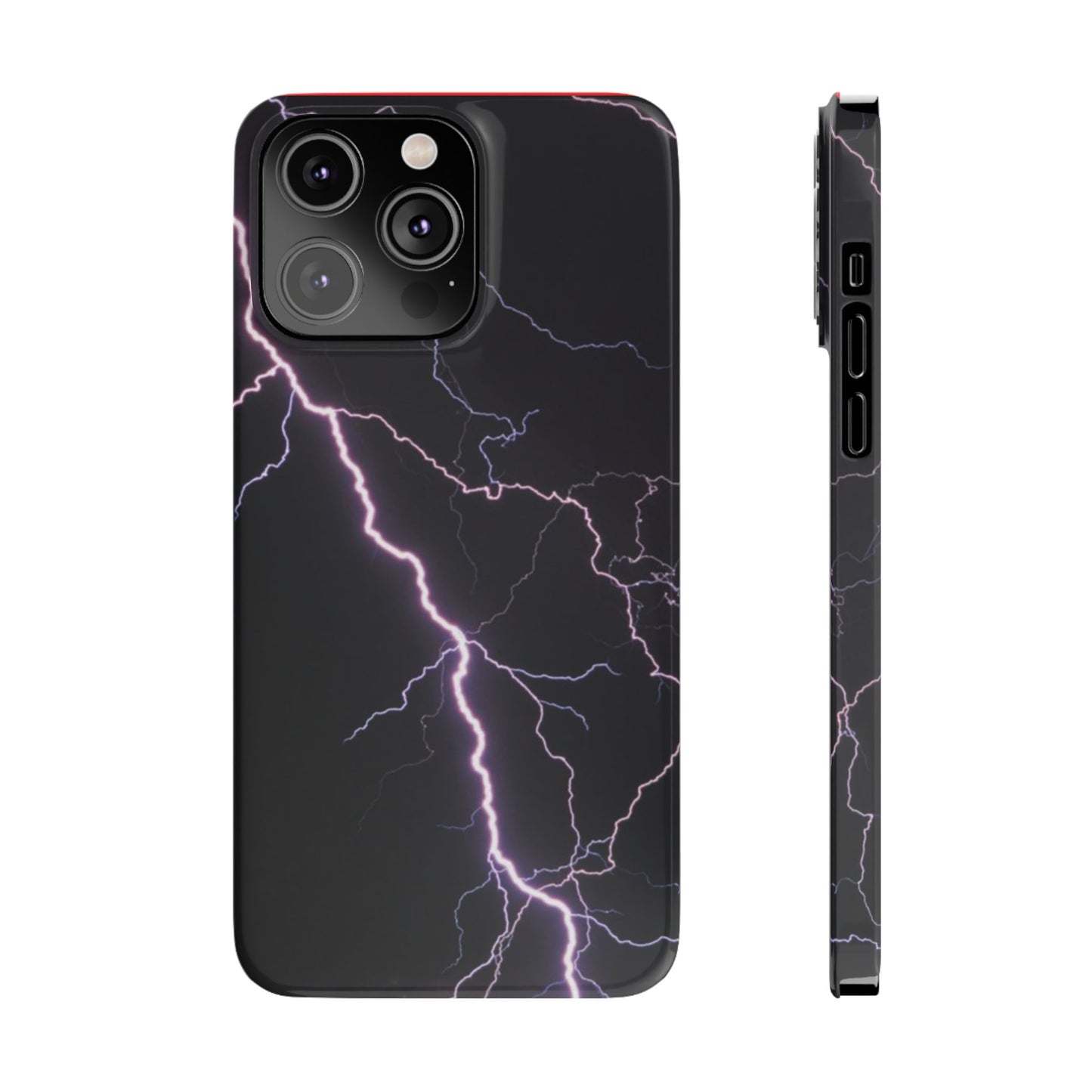 Lightning Bolt Slim Phone Case - Edgy, Stylish Protection for Your Device