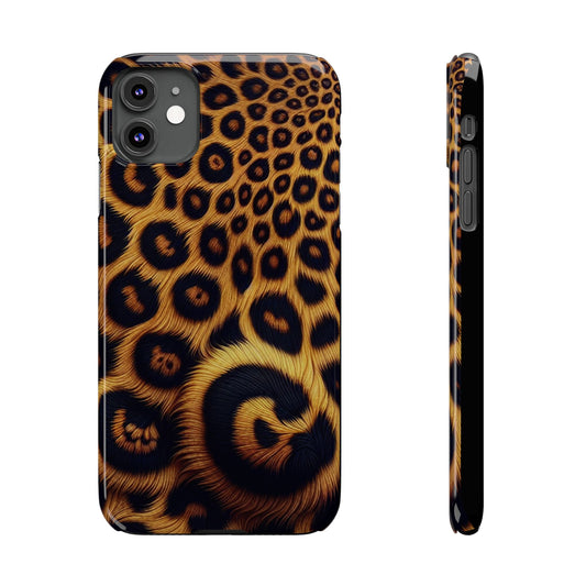 "New" Leopard Print Slim Phone Case - Trendy Animal Design