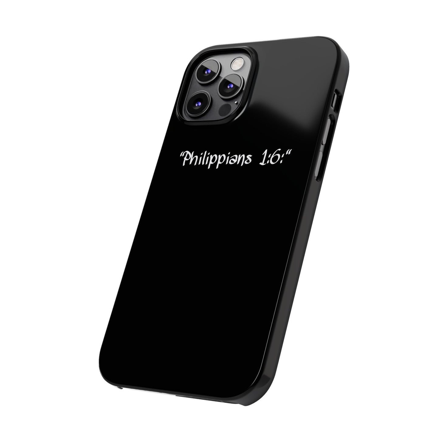 Bible verse "Philippians 1:6" - iPhone Case